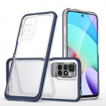 Tagakaaned Hurtel  Clear 3in1 Case for Xiaomi Redmi 10 Frame Gel Cover Blue