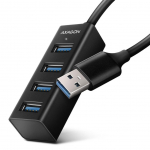 &Uuml;leminek Axagon I/O HUB USB3.2 4PORT MINI/0.2M HUE-M1A