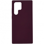 Tagakaaned Evelatus Samsung Galaxy S22 Ultra Premium Soft Touch Silicone Case Burgundy