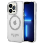 Tagakaaned Guess  Guess GUHMP14XHTRMS iPhone 14 Pro Max 6.7" silver/silver hard case Metal Outline Magsafe