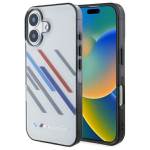Muu telefoni lisavarustus BMW  BMW Motosport IML Random Stripes iPhone 16 Plus Case - Gray