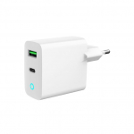 Laadijad ja juhtmed Gembird CHARGER USB 20W 2PORT/TA-UC-PDQC20L-W-01