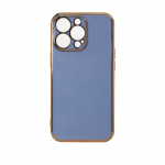 Tagakaaned Hurtel  Lighting Color Case for Xiaomi Redmi Note 11 gold frame gel cover blue