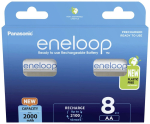Muu arvutitarvik Panasonic Rechargeable Batteries ENELOOP BK-3MCDE/8BE AA, 2000 mAh, 8 pc(s)