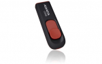 M&auml;lupulk ADATA  MEMORY DRIVE FLASH USB2 64GB/BLACK/RED AC008-64G-RKD