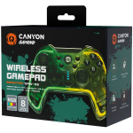 Kontroller Canyon gamepad Brighter GPW-02 BT+Dongle Wireless Crystal Transparent