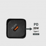 Adaptrid SBS  SBS TETRGAN1C20K 20W GaN USB-C Wall Charger with Power Delivery - Black
