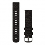 Rihm Garmin  Quick Release Bands (20 mm) Black pepper woven nylon, slate hardware