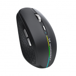 Muu Wozinsky  Wozinsky WMGK-1132 Wireless Mouse with RGB Backlight - Black