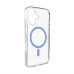 Tagakaaned Puro  Puro Lite Mag TPU+PC Case Compatible with MagSafe for iPhone 17 - Transparent with Blue Ring