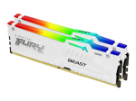 Operatiivm&auml;lu DDR4 Kingston KF560C30BWEAK2-32 32GB 6000MT/s DDR5 CL30 DIMM (Kit of 2) FURY Beast White RGB EXPO |