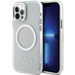 Tagakaaned Guess  Guess Metal Outline Magsafe case for iPhone 12 / iPhone 12 Pro - silver