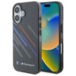 Muu telefoni lisavarustus BMW  BMW Motosport IML Random Stripes iPhone 16 Plus Case - Black