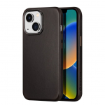 Tagakaaned Dux Ducis  Dux Ducis Naples Case for iPhone 14 Plus Leather Cover (MagSafe Compatible) Dark Brown