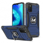 Tagakaaned Wozinsky  Wozinsky Ring Armor tough hybrid case cover + magnetic holder for Samsung Galaxy A03s blue