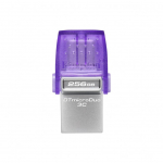 M&auml;lupulk Kingston DataTraveler DT Micro Duo 3C 256 GB, USB Type-C and Type-A, Purple