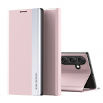 Tagakaaned Hurtel  Sleep Case Pro for Samsung Galaxy S25 Edge with Flip and Stand - Pink