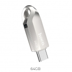 M&auml;lukaardid Hoco Pendrive 64GB USB 3.0 (USB A + USB C) Hoco UD8 nickel