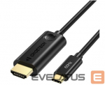 &Uuml;leminek iLike  USB Type C adapter (male) to HDMI 2.0 (male) 4K 60Hz 1.8m Black