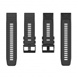 Rihm Hurtel Silicone Strap for Garmin Fenix 3 / 5X / 6X / 7X Pro - Black