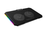 K&otilde;rvaklapid mikrofoniga Genesis  Laptop Cooler Cooling Pad Fury Gunbai G3 Fans, RGB LED Light, 2 USB, 14.1-17.3"
