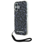 Muu telefoni lisavarustus Karl Lagerfeld  Karl Lagerfeld Zebra With Cord iPhone 16 Plus Case - Purple