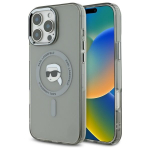 Muu telefoni lisavarustus Karl Lagerfeld  Karl Lagerfeld IML Metal Karl Head MagSafe iPhone 16 Pro Case - Black