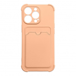 Tagakaaned Hurtel  Card Armor Case Pouch Cover for iPhone 11 Pro Max Card Wallet Silicone Air Bag Armor Pink
