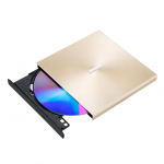 Server &ndash; muud tarvikud Asus ZenDrive U8M (SDRW-08U8M-U) Interface USB Type-C, DVD&plusmn;RW, CD read speed 24 x, CD write speed 24 x, Gold