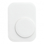 Puutepliiats OEM Badget for magnet car holder leather white