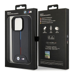 Tagakaaned BMW  BMW Quilted Tricolor iPhone 15 Pro Case - Black