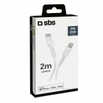 Kaabel SBS  SBS TECABLELIGTC2W USB-C - Lightning Cable 2 m - White