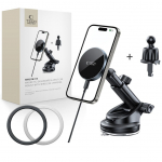 Muud kaubad Tech-Protect Tech-Protect mm15W-V5 Magnetic MagSafe Car Holder for Cockpit/Windshield/Air Vent - Black