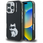 Muud kaubad Karl Lagerfeld  Karl Lagerfeld IML Aquarelle Choupette & Logo iPhone 16 Pro Case - Black