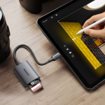 &Uuml;leminek Ugreen  Ugreen CM401 USB C 5Gb/s SD/TF card reader - gray