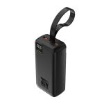 V&auml;line aku Wozinsky  Powerbank Wozinsky W8-B 30000 mAh 30W 2x USB-A USB-C and USB micro with flashlight - black