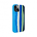 Tagakaaned Evelatus Apple iPhone 15 Silicone case Multi-Colored Blue