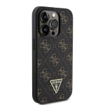 Tagakaaned Guess Apple iPhone 15 Pro 4G Triangle Metal Logo Black