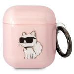 Tagakaaned Karl Lagerfeld  Karl Lagerfeld KLA2HNCHTCP Airpods 1/2 cover pink/pink Ikonik Choupette