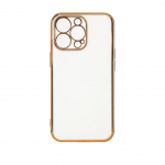 Tagakaaned Hurtel  Lighting Color Case for Samsung Galaxy A13 5G gold frame gel cover white