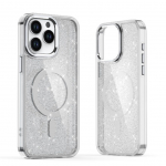 Tagakaaned Hurtel  Glitter Case MagSafe for iPhone 16 - white with glitter
