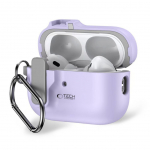 Muu telefoni lisavarustus Tech-Protect Tech-Protect Slim Hook Case with Carabiner for Apple AirPods Pro 1 / 2 - Purple
