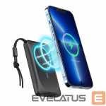 V&auml;line aku Veger Powerbank compatible with Magsafe Veger MagOn (VP1151 / W1151) PD QC3.0 2A 20W with wireless charging 10000 mAh white