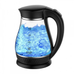 Veekeetja Adler  Kettle  AD 1274  Standard, Plastic, glass, Black/ transparent, 2200 W, 360&deg; rotational base, 1.7 L