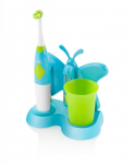 Hambahari ETA Toothbrush with water cup and holder Sonetic 129490080 Battery operated, For kids, Number of brush heads included 2, Blue