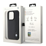 Tagakaaned BMW  BMW Leather Blue Dots iPhone 15 Pro Max Case - Black