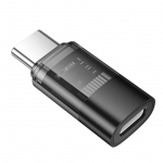 Kaabel Hoco Adapter USB C to Lightning Hoco UA36D transparent black