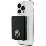 Muud kaubad Guess  Guess MagSafe 4G Strassed Metal Logo induction power bank 15W 5000mAh - black