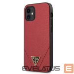 Tagakaaned Guess Guess GUHCP12SVSATMLRE iPhone 12 mini 5,4" czerwony/red hardcase Saffiano