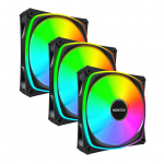 Jahutid montech CASE FAN 120MM/RX120 PRO BLACK 3 IN 1